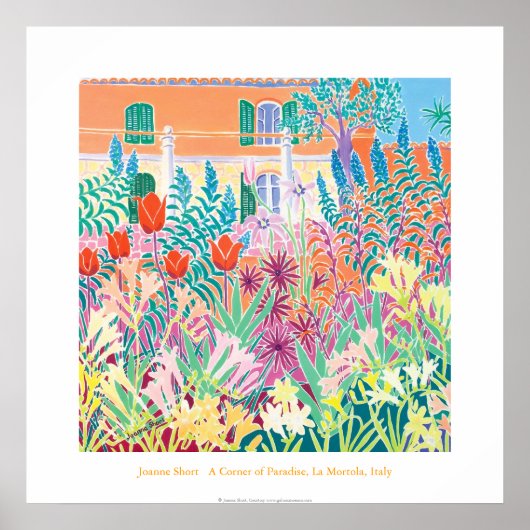 Art Poster: A Corner of Paradise, La Mortola, Ital Poster (Vorne)