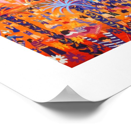 Art Poster: Afrika ruft Live 8 ins Projekt Eden Poster (Ecke)