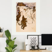ART POSTER : ALPHONSE MARIA MUCHA : SALON DES CENT (Heimbüro)