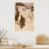 ART POSTER : ALPHONSE MARIA MUCHA : SALON DES CENT (Küche)