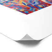 Art Poster: Banrock Station Sunset Mallee Tree Poster (Ecke)