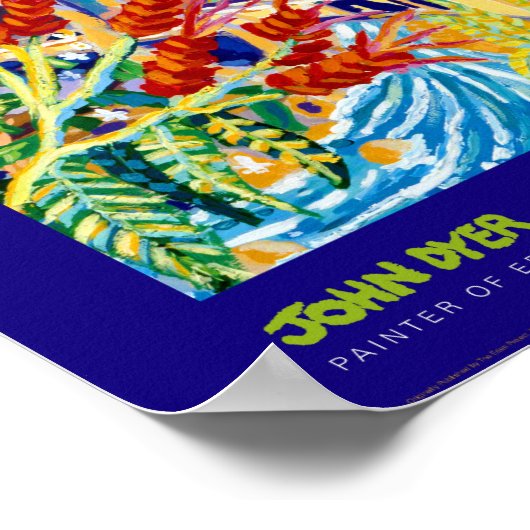 Art Poster: Blauer Maler von Eden Poster (Ecke)