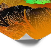 Art Poster Celebration Showgirl in Blue (Ecke)