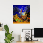 Art Poster Celebration Showgirl in Blue (Heimbüro)