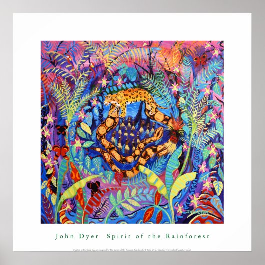 Art Poster: Der Geist des Regenwaldes des Amazonas Poster (Vorne)