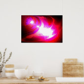 Art Poster Digitale Abstrakte Computergrafik Print (Küche)