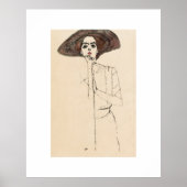 ART POSTER : EGON SCHIELE : PORTRAIT DER FRAU 1910 (Vorne)