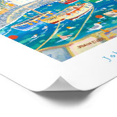 Art Poster: Entladen der Fänge, Coverack, Cornwall Poster (Ecke)