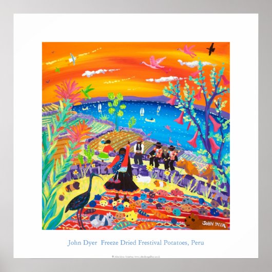 Art Poster: Festival Moon and Stars Poster (Vorne)