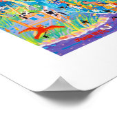 Art Poster: herumzoomen. Newquay Zoo. Darwin Poster (Ecke)