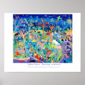 Art Poster: herumzoomen. Newquay Zoo. Darwin Poster (Vorne)