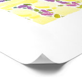 Art Poster: Hot Blume at Sunset, Menton Poster (Ecke)