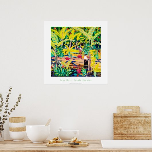 Art Poster: Jungle Bananas, Costa Rica Regenwald Poster (Küche)