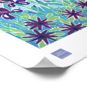 Art Poster: Lila Iris, Antibes, Côte d'Azur Poster (Ecke)