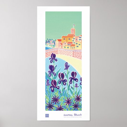 Art Poster: Lila Iris, Antibes, Côte d'Azur Poster (Vorne)