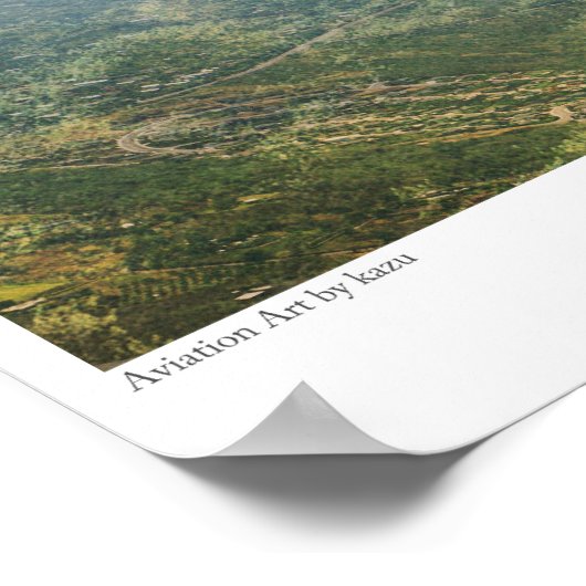 Art Poster "Lockheed P-38 Lightning " (Ecke)