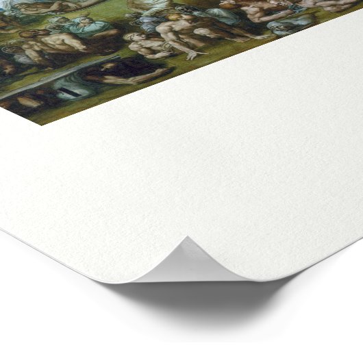 ART POSTER : MICHELANGELO : THE LAST JUDGMENT 1541 (Ecke)