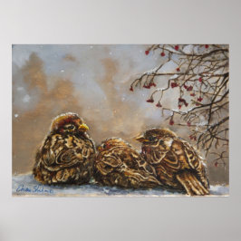 Art Poster of Birds "Behaltend Company"