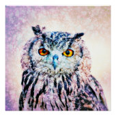 Art - Poster Owl Mixed Media (Vorderseite)