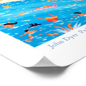 Art Poster: Paddling & Posing, Cap Ferrat, Frankre Poster (Ecke)