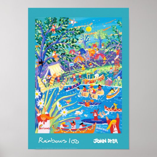 Art Poster: Rainbows 100 Jahre Spaß ! Poster (Vorne)