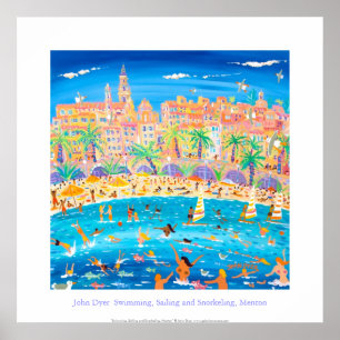 Art Poster: Schwimmen, Segeln & Schnorcheln, Mento Poster