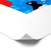 Art Poster: Schwimmer, Siegel und Segel. Poster (Ecke)