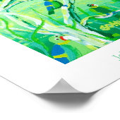 Art Poster: Smaragdgrünen Papageien, Banrock Stati Poster (Ecke)