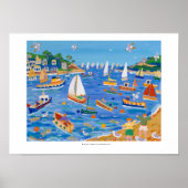 Art Poster: Sunday Sailing Fowey von John Dyer Poster (Vorne)
