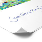 Art Poster: Swashbuckling Swanpool, Cornwall Poster (Ecke)