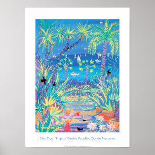 Art Poster: Tropical Garden Paradise, Côte d'Azur Poster