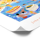 Art Poster: Whitewash Gebäude, Calella, Spanien Poster (Ecke)