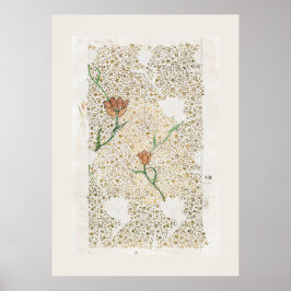 ART POSTER : WILLIAM MORRIS : GARDEN TULIP : 1885