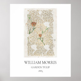 ART POSTER : WILLIAM MORRIS : GARDEN TULIP : 1885