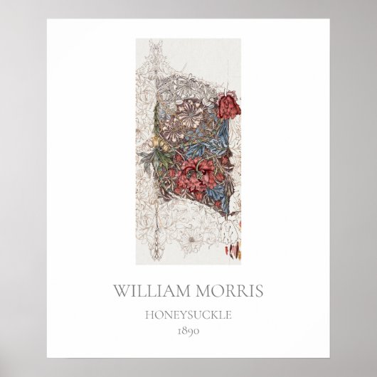 ART POSTER : WILLIAM MORRIS :HONEYSUCKLE (Vorne)
