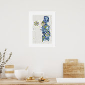 ART POSTER : WILLIAM MORRIS : KENNET : 1883 (Küche)