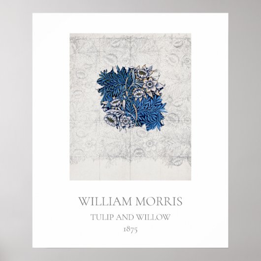 ART POSTER : WILLIAM MORRIS : TULIP + WILLOW 1875 (Vorne)