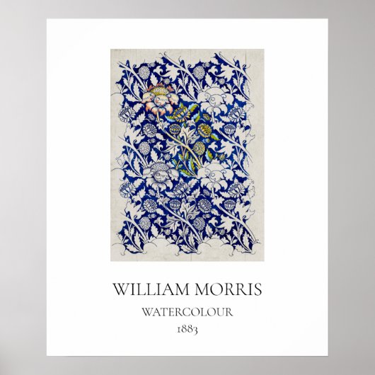 ART POSTER : WILLIAM MORRIS : WATERCOLOR 1883 (Vorne)