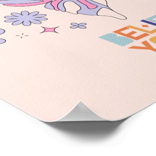 Art Poster Zitat Glauben Sie an sich (Ecke)