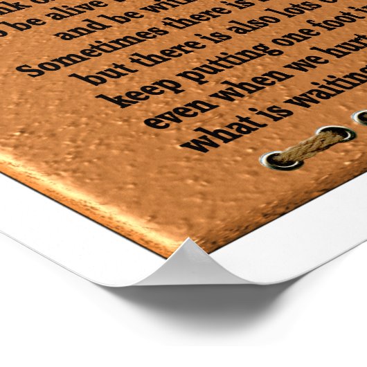 Art Poster Zitat - Sie erheben sich, Sie fallen (Ecke)