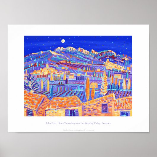 Art Poster: Zwickeln von Sternen, Provence Poster (Vorne)