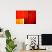 Art Posters - Moderne moderne Abstrakte Kunstdruck Poster (Heimbüro)