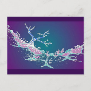 Art Postkarte 10: Magic Valley Mitternacht Luminou