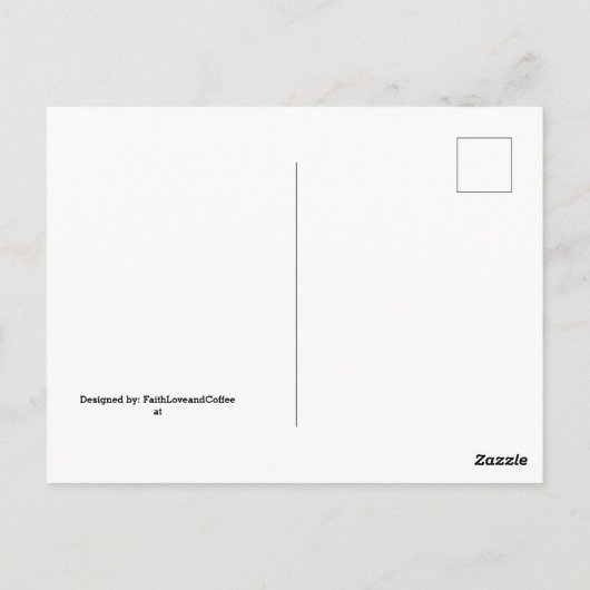 Art Postkarten personalisiertes Design (Rückseite)