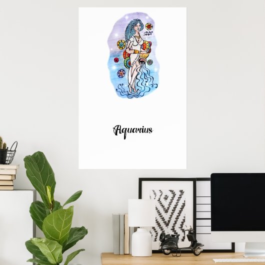 Art Print Aquarius Poster (Heimbüro)