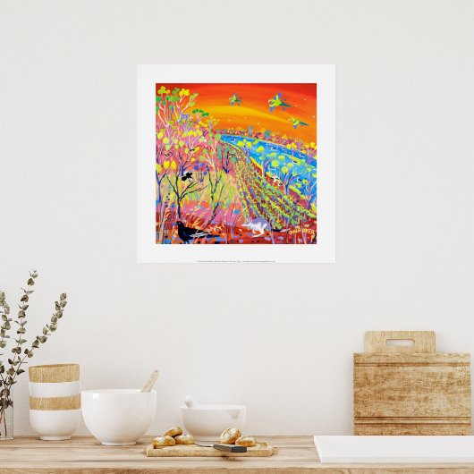 Art Print: Banrock Station Wetland Wildlife. Poster (Küche)