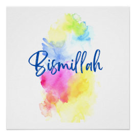 Art Print by Rand - Bismillah Poster