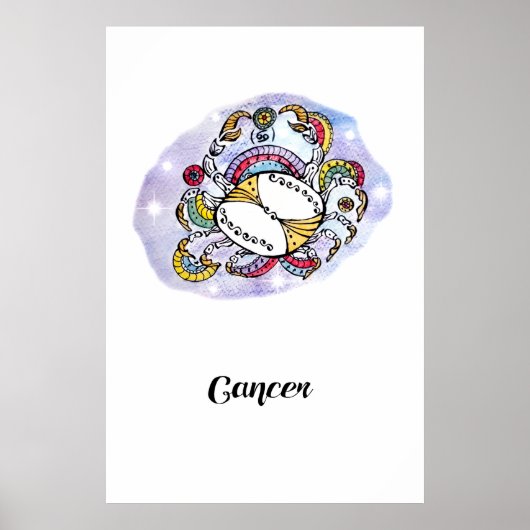 Art Print Cancer Poster (Vorne)