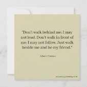 Art Print Card Vogelgesang im Herbst (Rückseite)