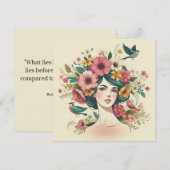 Art Print Card Vogelgesang im Sommer (Vorne/Hinten)
